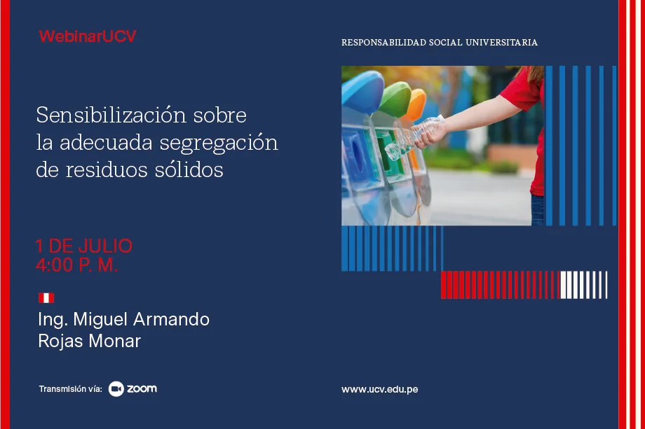 WebinarUCV: Sensibilización sobre la adecuada segregación de residuos sólidos