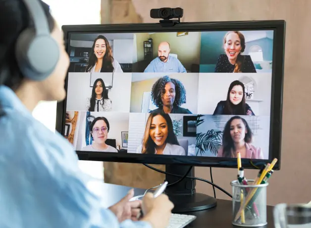Personas en videollamada
