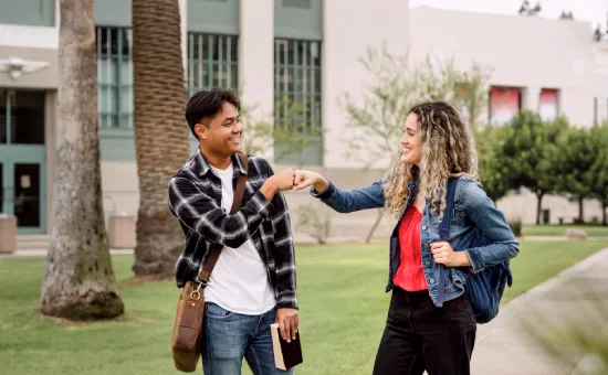 Students in campus