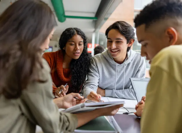 Students in class