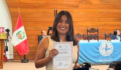 Docente de UCV Virtual es reconocida por el Congreso y el Colegio de Tecnólogos Médicos