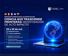 UCV Virtual organiza Workshop Internacional de Investigación